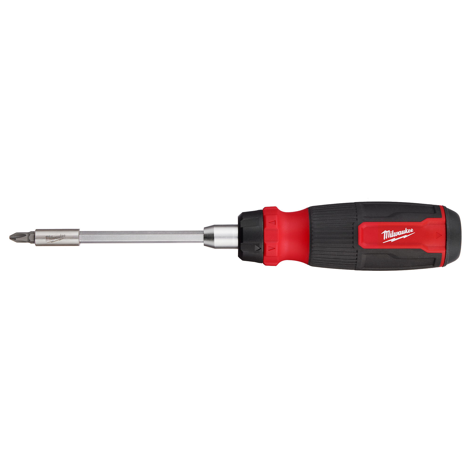 Milwaukee, 14in.-1 Ratcheting Multi-Bit Screwdriver, Drive Type Phillips, Model# 48-22-2903